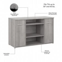 Studio C 48W Storage Cabinet With Doors By Bush Business Furniture - White -Office Storage Sales cf552889 ca9e 4ed8 a661 356c28c29eaf