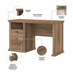 Bush Furniture Yorktown Home Office Desk In Antiqu - Antique Cherry -Office Storage Sales d198af47 61ef 4b82 a945 cb660a00ef80