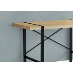 Computer Desk/ Home Office/ Laptop/ 48"L/ Work/ Metal/ Laminate/ Natural/ Black/ Contemporary/ Modern -Office Storage Sales d25ec7e9 a5ea 490c b87e 1e1b50d92346