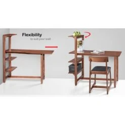 Hamburg Contemporary 4-tier Bookshelf, Desk, And Faux Leather Desk Chair Study Set - Wood Finish - Mahogany 7 Hamburg Contemporary 4-tier Bookshelf, Desk, And Faux Leather Desk Chair Study Set - Wood Finish - Mahogany -Office Storage Sales d26985f0 6e1d 41c5 afa2 0764d0df9f2f