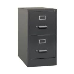Hirsh 26.5 In 2 Dr Vertical File, Letter, Dropship, Charcoal - Grey