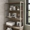 Hybrid 36W Bookcase Hutch By Bush Business Furniture - Modern Hickory