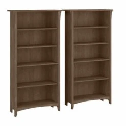Salinas Tall 5-shelf Bookcase (Set Of 2) By Bush Furniture - Driftwood Gray -Office Storage Sales d5ec16bb 924c 4cf8 b253 8a58041fc486