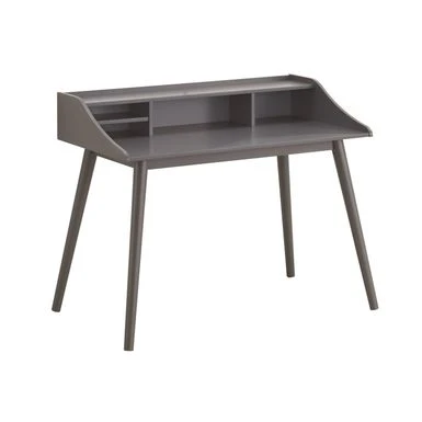 4 Compartment Writing Desk In Grey - Grey 1 4 Compartment Writing Desk In Grey - Grey