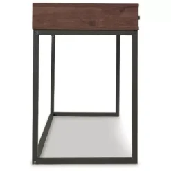 Warm Brown/Gunmetal Horatio Home Office Small Desk -Office Storage Sales d8a66dde dea1 403e bd3d e88dc3209e2f