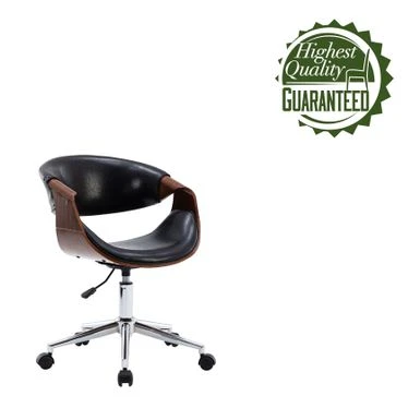 Porthos Home Aeko Office Chair, PU Leather, Height Adjustable Seat - Black 8 Porthos Home Aeko Office Chair, PU Leather, Height Adjustable Seat - Black - Image 8