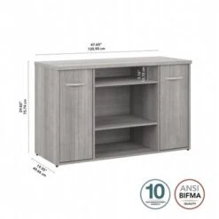 Studio C 48W Storage Cabinet With Doors By Bush Business Furniture - White -Office Storage Sales d945e30f 270f 41cb 8d62 ad246b88d2ad