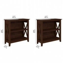 Key West Small 2 Shelf Bookcase - Set Of 2 By Bush Furniture - Washed Gray -Office Storage Sales da1c0aca 6c7b 4bb6 bdbd 3b12ec9c6dde