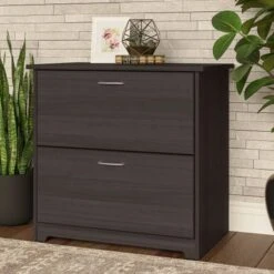 Cabot 2 Drawer Lateral File Cabinet By Bush Furniture - Heather Gray