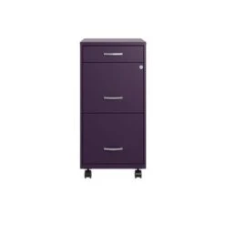 Space Solutions 18" Deep 3 Drawer Metal File Cabinet - Purple - Letter 35 Space Solutions 18" Deep 3 Drawer Metal File Cabinet - Purple - Letter -Office Storage Sales daaa52bb 923c 4e73 81f7 a5189644e44f