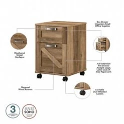 Cottage Grove 2 Drawer Mobile File Cabinet By Bush Furniture - Reclaimed Pine 36 Cottage Grove 2 Drawer Mobile File Cabinet By Bush Furniture - Reclaimed Pine -Office Storage Sales dbdbaa4c c1d2 4db5 a4a8 8354c13555fc