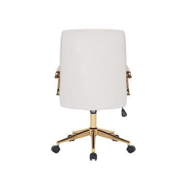 Porthos Home Franco Swivel Office Chair, PU Leather, Roller Wheels - Brown 18 Porthos Home Franco Swivel Office Chair, PU Leather, Roller Wheels - Brown - Image 18