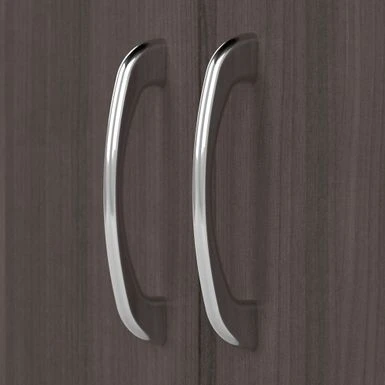 Cabot Tall Storage Cabinet With Doors By Bush Furniture - Modern Walnut 7 Cabot Tall Storage Cabinet With Doors By Bush Furniture - Modern Walnut - Image 7