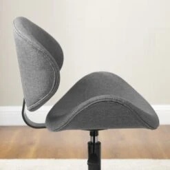 Madonna Mid-century Adjustable Office Chair By Corvus - Black - Walnut Finish -Office Storage Sales df0b27cb 73e2 4d7b 8458 cb95ab5f2b43