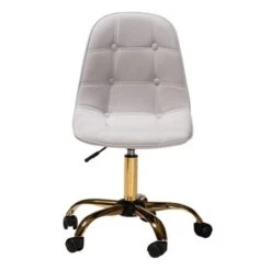 Baxton Studio Kabira Contemporary Glam And Luxe Velvet Fabric And Gold Metal Swivel Office Chair - Blush Pink, Gold -Office Storage Sales df5785d8 ea94 4eaf 99af 9cc1b6b378b9
