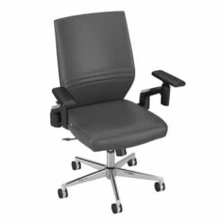 Cabot Mid Back Leather Office Chair By Bush Furniture - Dark Gray Leather 35 Cabot Mid Back Leather Office Chair By Bush Furniture - Dark Gray Leather -Office Storage Sales e1436df8 97ad 42a3 82bc 769030b090f8