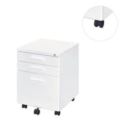 Wooden File Cabinet With 3 Drawers - Black -Office Storage Sales e15a2bf0 b164 4346 9ec3 3ec887a64a8e