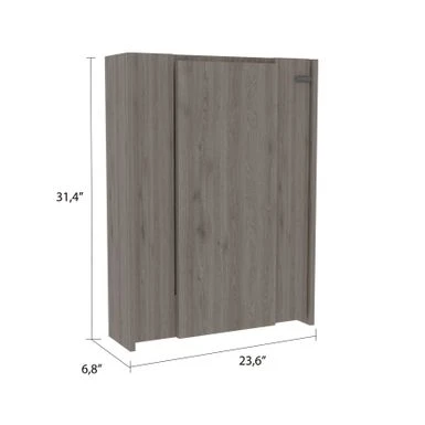 FM Furniture Dalton Foldable Floating Desk With 7 Shelf Divisions - White 2 FM Furniture Dalton Foldable Floating Desk With 7 Shelf Divisions - White - Image 2