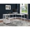 Contempo L-shaped Steel Desk - White