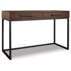 Warm Brown/Gunmetal Horatio Home Office Small Desk