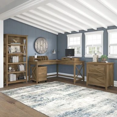 Key West 2 Drawer Lateral File Cabinet By Bush Furniture - Shiplap Gray/Pure White 14 Key West 2 Drawer Lateral File Cabinet By Bush Furniture - Shiplap Gray/Pure White - Image 14