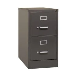 Hirsh 26.5 In 2 Dr Vertical File, Letter, Dropship, Medium Tone - Brown