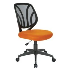 Work Smart Screen Back Armless Task Chair - Orange -Office Storage Sales e424dd29 6c1e 4656 a966 c8127c6c4339