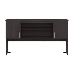 Ridgeley 65W Hutch With Doors By Bestar - Medium Gray Maple 22 Ridgeley 65W Hutch With Doors By Bestar - Medium Gray Maple -Office Storage Sales e469522b 1871 433a a90d c97d8c17a3f8