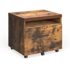 Carbon Loft Rosa Weathered Oak Rustic File Cabinet - Weathered Oak - Weathered