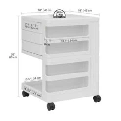 Studio Designs Kubx Pro Mobile Rotating 4-Sided Storage Organizer - 18" W X 18" D X 26" H - White -Office Storage Sales e50f64b5 7b3a 41a1 bc4c f78c5b768069