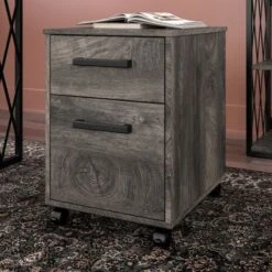 City Park 2 Drawer Mobile File Cabinet By Kathy Ireland Home - Driftwood Gray -Office Storage Sales e57e501d 2884 4dc4 81f4 662b0700ce48