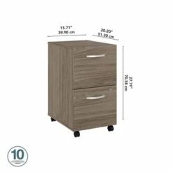 Hybrid 2 Drawer Mobile File Cabinet By Bush Business Furniture - Black Walnut -Office Storage Sales e76dc9ac 71e7 4dab 9ff5 006ce22ff7a7