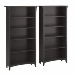 Salinas Tall 5-shelf Bookcase (Set Of 2) By Bush Furniture - Driftwood Gray -Office Storage Sales e789add5 5137 4242 bb98 e10c7fd1a776