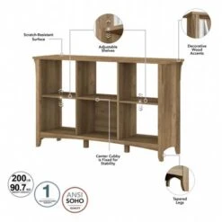 Salinas 6 Cube Organizer - Brown -Office Storage Sales e79d8c1b a91f 4aaa b20b 7e043cf557af