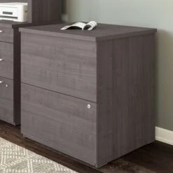 Logan 28W 2 Drawer Lateral File Cabinet By Bestar - Silver Maple -Office Storage Sales e81259e0 2088 46bd a62f 6a48d7b5caa8