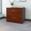 Series C 2 Drawer Lateral File Cabinet By Bush Business Furniture - Hansen Cherry/Graphite Gray