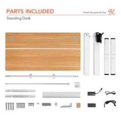 FlexiSpot 48"x24" Whole Piece Desktop Home Office Standing Desk Height Adjustabel Desk Computer Desk - Maple -Office Storage Sales eaa99eed 56fe 45ae a66e 90f2f004f345