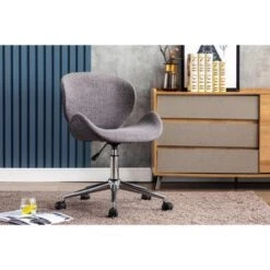 Porthos Home Rudi Office Chair, PU Or Fabric Or Velvet Upholstery, Chrome Legs - Grey Fabric 28 Porthos Home Rudi Office Chair, PU Or Fabric Or Velvet Upholstery, Chrome Legs - Grey Fabric -Office Storage Sales eb350a1d 5380 4470 a613 946a7f0d2703