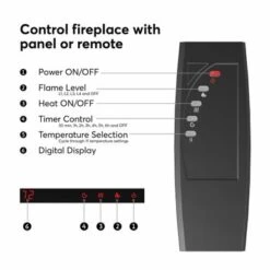 400 Series 32W Electric Fireplace By Bush Business Furniture - Storm Gray -Office Storage Sales edd0c290 ceab 43c9 a394 57ca2b673a50
