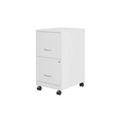 Space Solutions 18" 2 Drawer Mobile Smart Vertical File Cabinet, Teal - Silver - Letter -Office Storage Sales edfe3b65 2e19 43ee 8810 6dc9d5b56cb1