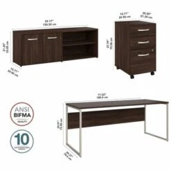 Hybrid 72W Computer Desk With Storage Set By Bush Business Furniture - Platinum Gray -Office Storage Sales ef6466d2 0204 43cf 8238 cd83bc4df00c