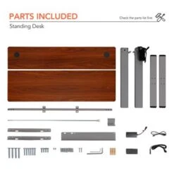 FlexiSpot 48"x24" Whole Piece Desktop Home Office Standing Desk Height Adjustabel Desk Computer Desk - White -Office Storage Sales f0c05e1a d262 4018 9911 ba650c1a040f