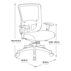 White Vertical Mesh Back Managers Chair - White/Black -Office Storage Sales f168f901 c690 4207 88ac c4700007edda