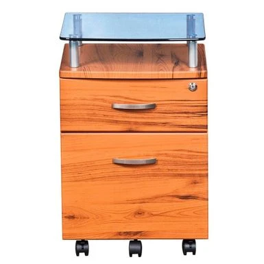 Porch & Den Capilano Glass Top Rolling File Cabinet - Graphite 14 Porch & Den Capilano Glass Top Rolling File Cabinet - Graphite - Image 14