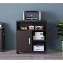 Printer Kitchen Office Storage Stand With Casters - White -Office Storage Sales f47da47d 8c24 47e6 859d 219f0d72b3b5