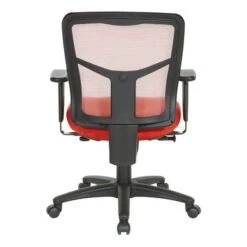 Breathable Mesh Back Office Chair With Upholstered Fabric Seat - Blue -Office Storage Sales f79f1826 c718 4431 b715 f140fedaa925