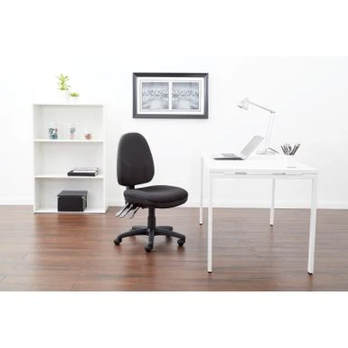 Work Smart Dual Function Fabricated Ergonomic Office Chair - Icon Black 2 Work Smart Dual Function Fabricated Ergonomic Office Chair - Icon Black - Image 2