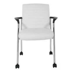 Guest Chair In Faux Leather With Carpet Casters - Black -Office Storage Sales f8d968a5 de98 40ab 862c a5ce69fdfde8