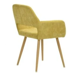 Carson Carrington Scandinavian Side Office Task Chair - Yellow/Velvet -Office Storage Sales fb16cf16 7efc 4be9 b87f 7f36e9075d9b