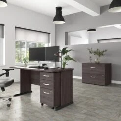 Studio A 60W Computer Desk By Bush Business Furniture - White -Office Storage Sales fd0955b0 0f9c 450d b5aa a73d14be88d5